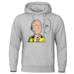 (Sgray 6) One Punch Vīriešu kapuces Saitama Sensei Japāna Anime Vīriešu džemperi Rudens ziemas topi Ikdienas treniņtērps silti vīriešu puloveri SHRY цена и информация | Мужские свитера | 220.lv