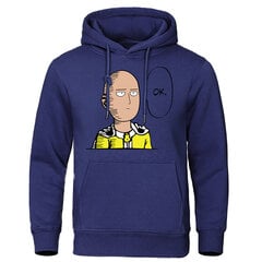 (Tumši zils 6) Viens Punch Vīriešu Hoodies Saitama Sensei Japāna Anime Vīriešu Džemperi Rudens Ziemas Topi Ikdienišķs Treniņtērps Silts Vīriešu Puloveri SHRY цена и информация | Мужские свитера | 220.lv