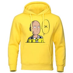 (XXLyellow 6) One Punch Vīriešu kapuces Saitama Sensei Japāna Anime Vīriešu Džemperi Rudens Ziemas Topi Ikdienas treniņtērps Silti Vīriešu Puloveri SHRY цена и информация | Мужские свитера | 220.lv