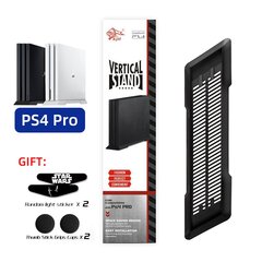 DATA FROG Dzesēšanas kronšteins Vertikāls statīvs PS4/PS4 PRO konsolei Dock Šūpuļa stiprinājuma kronšteina Turētājs Host Base Spēļu piederumam cena un informācija | Gaming aksesuāri | 220.lv