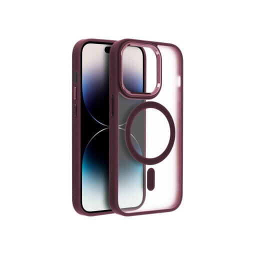 Matte Mag Cover priekš iPhone 16 Pro - Plum red цена и информация | Telefonu vāciņi, maciņi | 220.lv