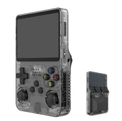 Портативная игровая консоль R36S в стиле ретро для классических игр 64G и 1500, черная цена и информация | Игровые приставки | 220.lv