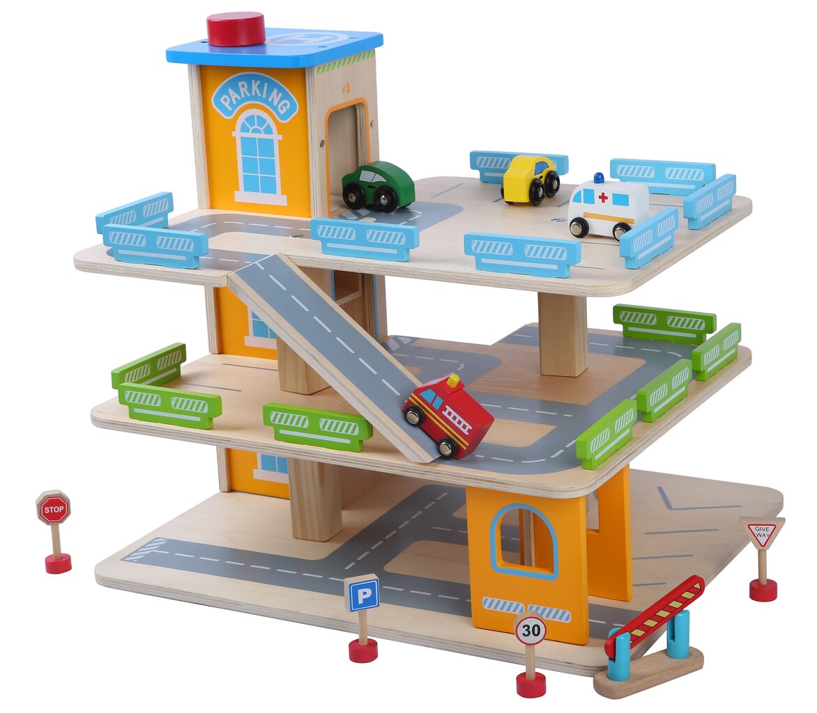 Gerardo's Toys Koka autostāvvieta цена и информация | Rotaļlietas zēniem | 220.lv