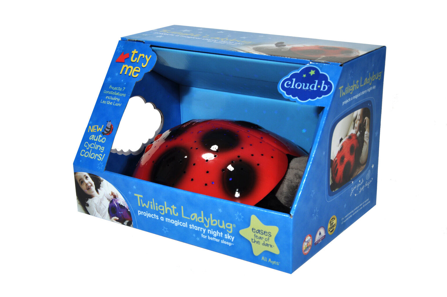 Mīksta rotaļlieta - gaismas projektors Cloud B Twilight Ladybug™ - Classic Red 36572​ цена и информация | Rotaļlietas zīdaiņiem | 220.lv