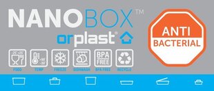 NanoBox pārtikas uzglabāšanas trauks, 1,15 L cena un informācija | Orplast Mājsaimniecības preces | 220.lv