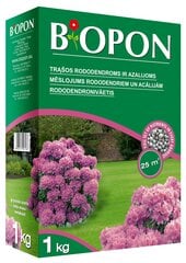 Granulēts mēslojums rododendriem un acālijām BIOPON, 1 kg цена и информация | Рассыпчатые удобрения | 220.lv