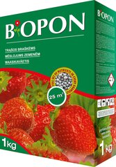 Гранулированное удобрение для клубники BIOPON, 1 кг цена и информация | Рассыпчатые удобрения | 220.lv