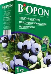 Granulēts mēslojums brūklenēm un mellenēm BIOPON, 1 kg cena un informācija | Beramie mēslošanas līdzekļi | 220.lv