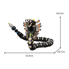 Garno Moc populāra spēle Horizon Zero Dawned Thunder Jaw Mehāniskā briesmonis darbība Dragon Dinosaur Building Block Bērnu zēnu rotaļlieta цена и информация | Пазлы | 220.lv