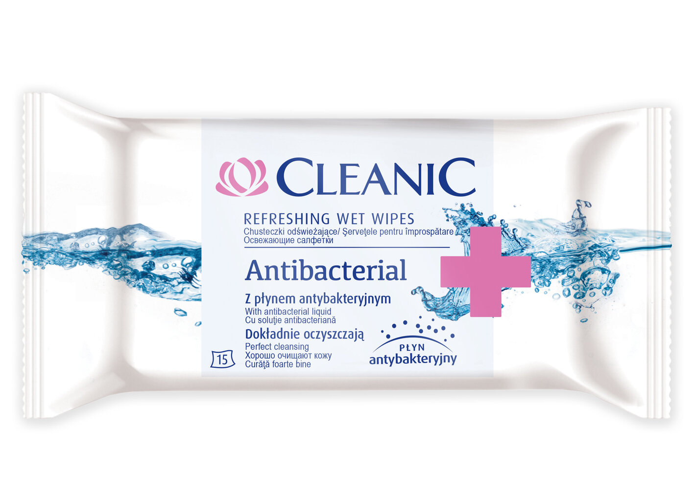 Antibakteriālas mitrās salvetes Cleanic, 15 gab. цена и информация | Pirmā palīdzība | 220.lv