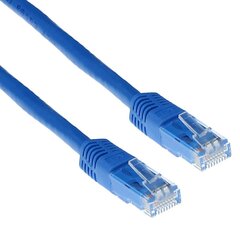 Zils 2 metru U/UTP CAT6 plākstera kabelis ar RJ45 savienotājiem цена и информация | Кабели и провода | 220.lv