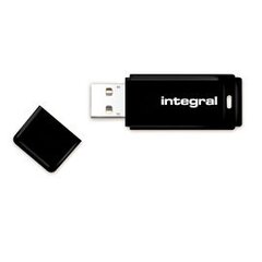 Integral USB 64GB Black, USB 2.0 with removable cap цена и информация | USB накопители | 220.lv