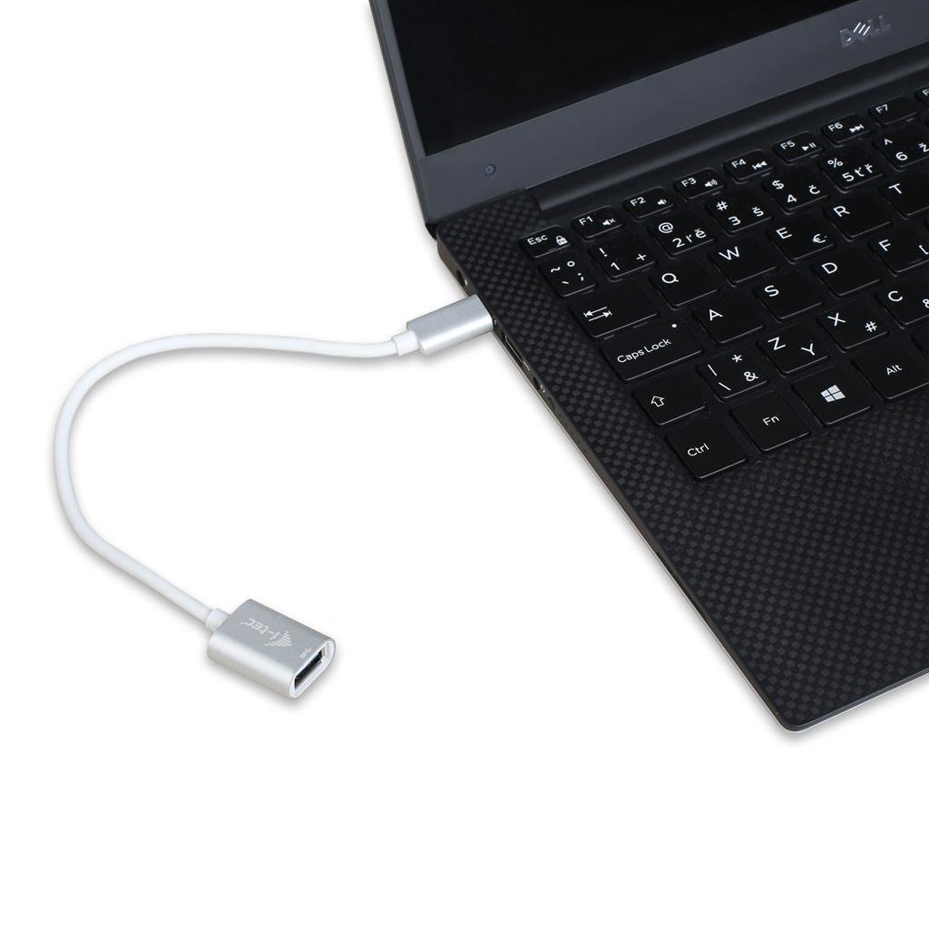 USB A uz USB C Kabelis i-Tec C31ADA   Balts cena un informācija | Adapteri un USB centrmezgli | 220.lv