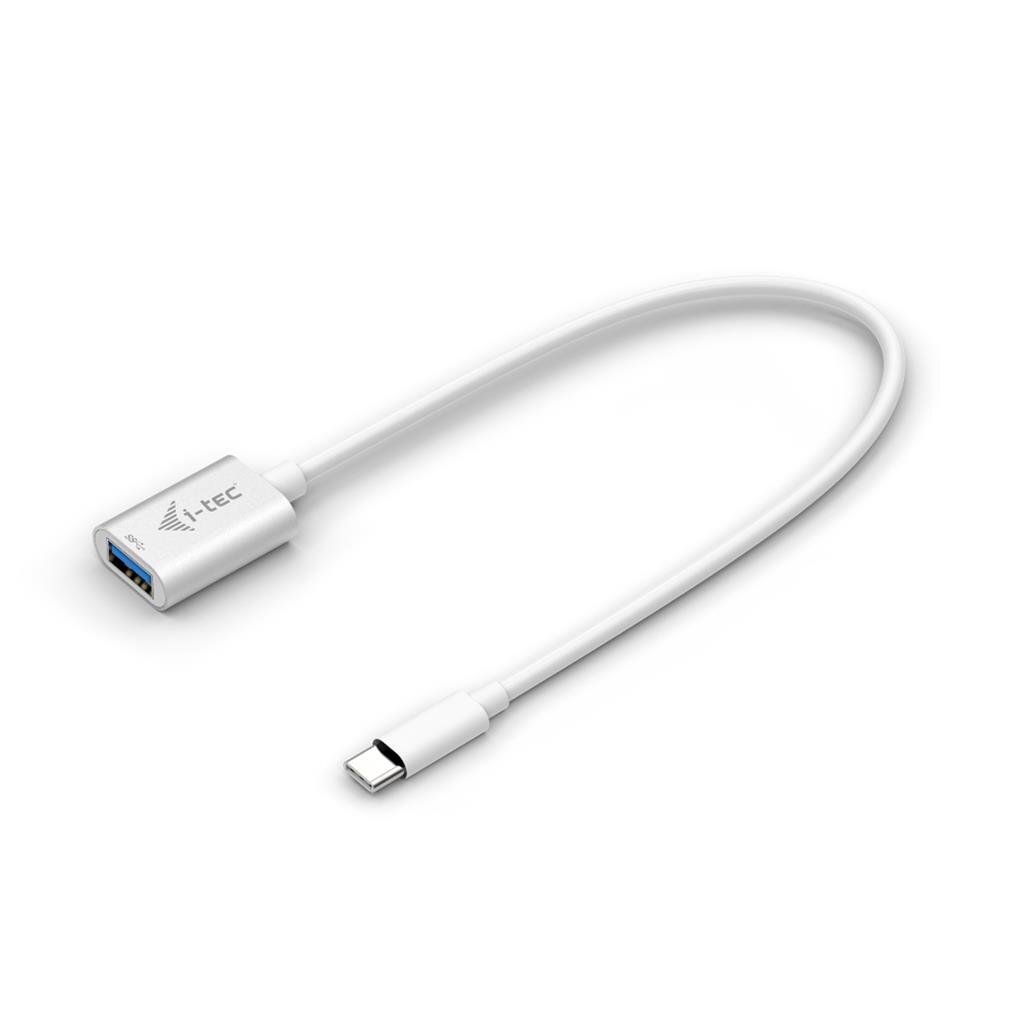 USB A uz USB C Kabelis i-Tec C31ADA   Balts цена и информация | Adapteri un USB centrmezgli | 220.lv