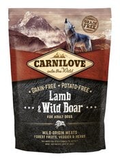 Сухой корм для взрослых собак всех пород Carnilove Lamb & Wild Boar for Adult, 1,5кг цена и информация |  Сухой корм для собак | 220.lv