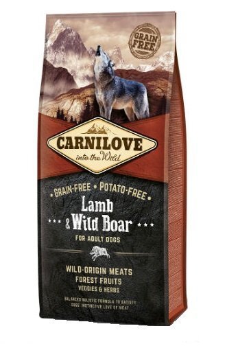Carnilove Lamb&Wild Boar 12kg Suņiem цена и информация | Sausā barība suņiem | 220.lv