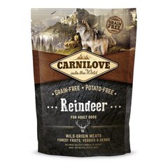 Carni Love Reindeer For Adult 1,5kg цена и информация | Сухой корм для собак | 220.lv