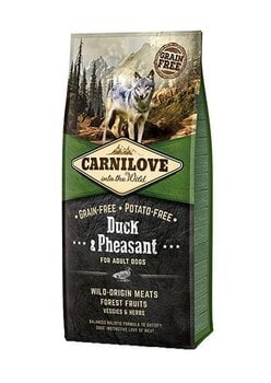 Carnilove Duck&Pheasant 12kg Suņiem cena un informācija | Sausā barība suņiem | 220.lv