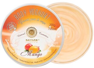 Увлажняющий йогурт для тела MANGO Saules Fabrika, 200 г цена и информация | Кремы, лосьоны для тела | 220.lv