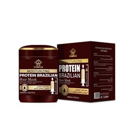 Starplex Protein Brazillian matu maska ​​ar proteīniem 1000ml cena un informācija | Kosmētika matu stiprināšanai | 220.lv