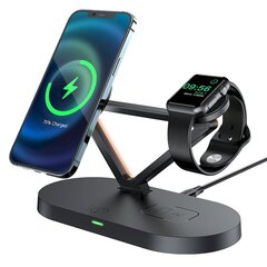 Bezvadu lādētājs un statīvs, 3v1, Acefast E91, iPhone Apple Watch un AirPods, 15 W.j, blackberry cena un informācija | Lādētāji-akumulatori (Power bank) | 220.lv