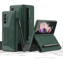 Чахол Galaxy Z Fold 2 5G Скураны складаны тонкі фліп чахол Слот для ручкі на ліпучках Здымны складаны Samsung G цена и информация | Чехлы для телефонов | 220.lv