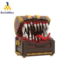 Buildmoc idejas atdarina lādes kastes spēļu figūriņas Final Fantasyed Dārgumu lāde Monster Dragon Quested Celtniecības bloki Rotaļlietas bērniem цена и информация | Пазлы | 220.lv