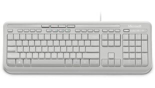 Microsoft ANB-00032 Wired Keyboard 600 Standard, Wired, Keyboard layout EN, 2 m, White, English, 595 g цена и информация | Клавиатуры | 220.lv