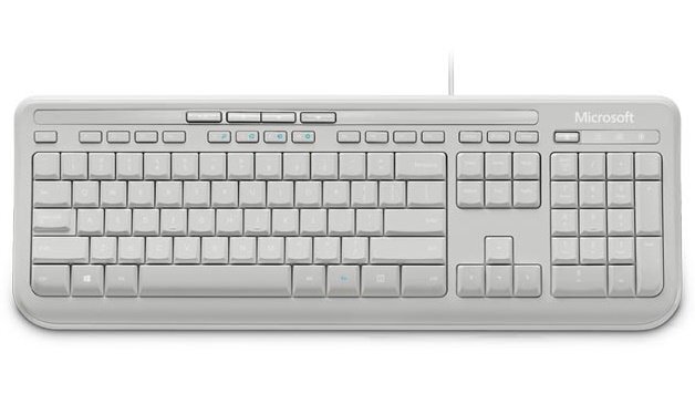 Microsoft ANB-00032 Wired Keyboard 600 Standard, Wired, Keyboard layout EN, 2 m, White, English, 595 g цена и информация | Klaviatūras | 220.lv