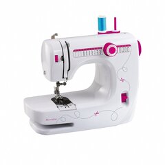 DomoClip DOM343 Sewing machine, 14 build in patterns, LED lig, Free arm, Automatic threading function, White cena un informācija | Šujmašīnas | 220.lv