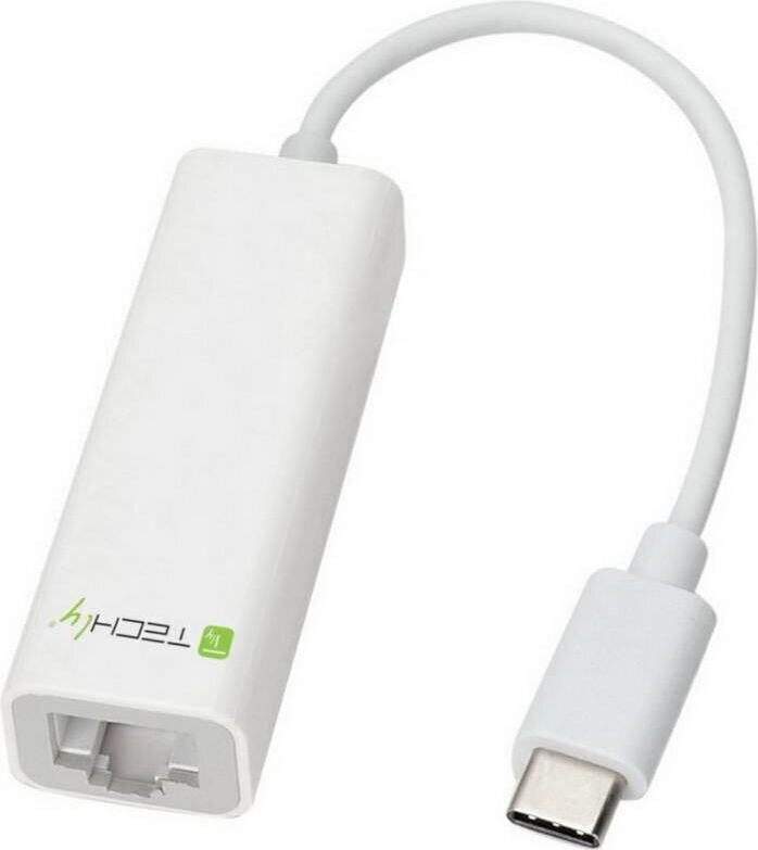 Tīkla karte-adapteris Techly USB-C 3.1 RJ45 Gigabit 10/100/1000 цена и информация | Adapteri un USB centrmezgli | 220.lv