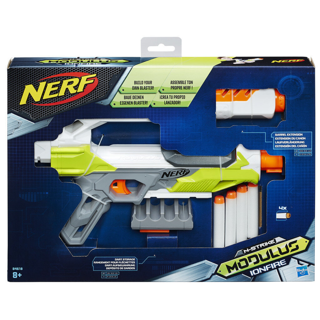 Pistole Nerf Modulus Ionfire, B4618 цена и информация | Rotaļlietas zēniem | 220.lv