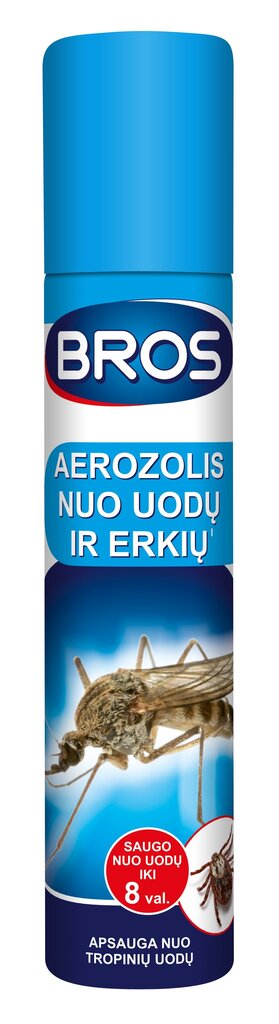 Aerosols pret odiem un ērcēm Bros, 90 ml cena un informācija | Līdzekļi pret odiem, ērcēm | 220.lv