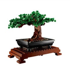 Labākais Moc Bonsai Tree Green Bush Ziedu zāle Auga Modelis Ornaments Celtniecības bloki Ķieģeļi DIY Montāžas izglītojoša rotaļlieta dāvanai cena un informācija | Puzles, 3D puzles | 220.lv