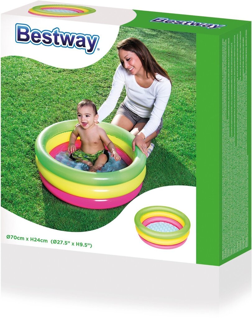 Bestway baseins apaļš 70 x 24 cm цена и информация | Baseini | 220.lv