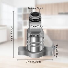 Elektriskā skrūvgrieža pārveidošanas galva, daudzfunkcionāls T-ass elektriskās uzgriežņu atslēgas adapteris, kvadrātveida roktura triecienatslēgas divējāda pielietojuma pārveidošanas rīks цена и информация | Туристические ножи, многофункциональные приборы | 220.lv