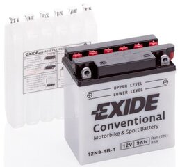 12V 9Ah 12N9-4B-1 135x75x139+- Exide cena un informācija | Moto akumulatori | 220.lv