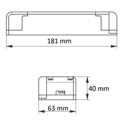 Источник питания LED PRO 12В/65Вт, IP20, LD-ZASPRO65W-30, GTV цена и информация | Светодиодные ленты | 220.lv