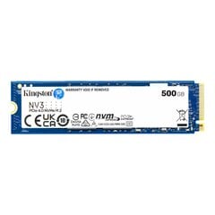 Cietais disks Kingston NV3 500GB цена и информация | Внутренние жёсткие диски (HDD, SSD, Hybrid) | 220.lv