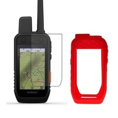 Silikona korpusa apvalks + LCD ekrāna aizsargplēve rokas GPS Garmin Alpha 200i 300i Alpha200i Alpha300i piederumiem cena un informācija | Piederumi korpusiem | 220.lv