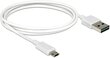 Delock Cable Easy USB 2.0 type-A male > Easy USB 2.0 type Micro-B male 1m white цена и информация | Kabeļi un vadi | 220.lv