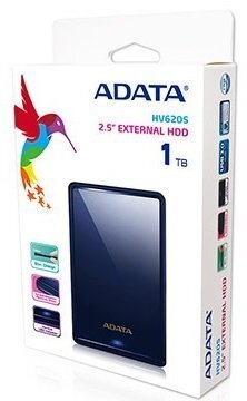 A-data 1TB HV620S USB3.0 Blue цена и информация | Ārējie cietie diski | 220.lv