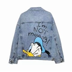 (xL-blue)Disney Donald Duck Sieviešu ziemas karikatūra Jaka Sieviešu Sieviešu Virsdrēbes Džinsi Mētelis biezums Kokvilna Ziemas Parkas Sieviešu Grili цена и информация | Женские пальто | 220.lv