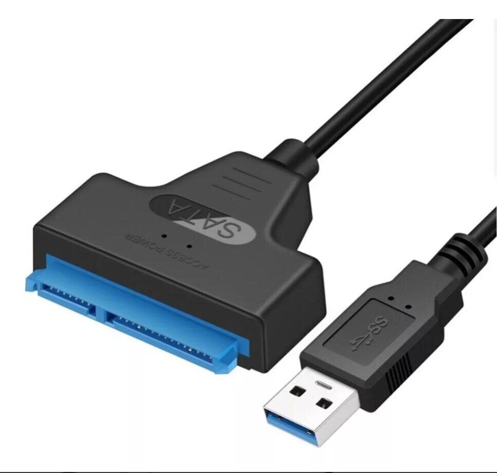 Usb adaptera kabelis 3.0 uz Sata Iii līdz 2.5 līdz 6Gbps Krāsa melna cena un informācija | Adapteri un USB centrmezgli | 220.lv