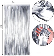 Aizkari svētku dekorēšanai J8, sudraba cena un informācija | Svētku dekorācijas | 220.lv