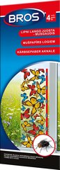 Липкая лента для мух BROS (бесцветная с печатью), 4 шт. цена и информация | Для борьбы с насекомыми | 220.lv