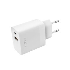 Sienas lādētājs fiksētais 1xUsb-A 1xUsb-C Pd un Qc 3.0 20W balts cena un informācija | Lādētāji un adapteri | 220.lv