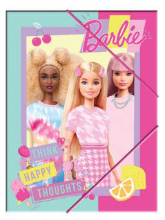 Barbie Happy Thoughts A/4 elastīga mape cena un informācija | Kancelejas preces | 220.lv