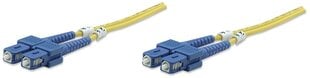 Intellinet Fiber optic patch cable SC-SC duplex 3m 9/125 OS2 singlemode cena un informācija | Kabeļi un vadi | 220.lv