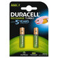 Akumulators Duracell AAA (850 mAh) LR03 2 gab. cena un informācija | Baterijas | 220.lv